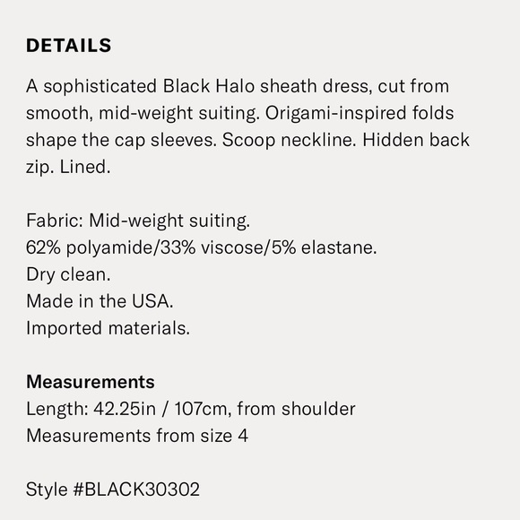 Black Halo
Amelie Sheath Dress, Pacific Blue, 0 - Picture 8 of 8